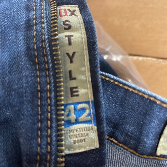 Wrangler 20X Jeans Men 38x30 Blue 100% Cotton Denim Boot Cut - Picture 4 of 4